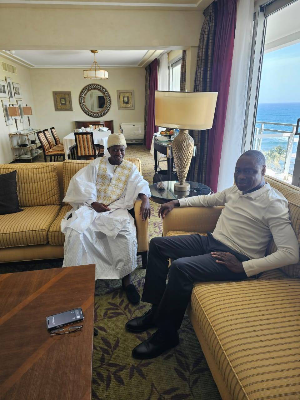 Serigne Fallou MBACKE ABY avec son ami le Premier Ministre de la Guinée Bissau